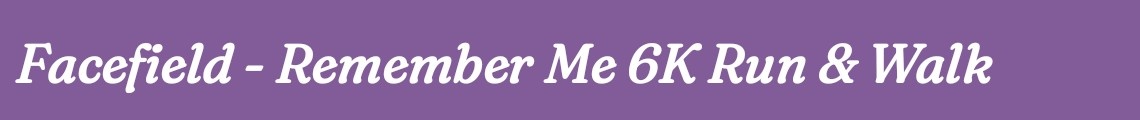 Remember Me 6K Run & Walk